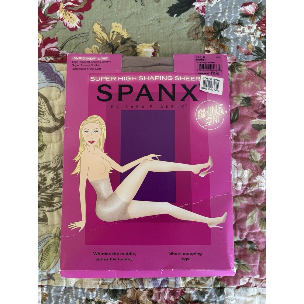 NEW Spanx Nude tights pantyhose shape wear size E large Minimalist Formal Casual